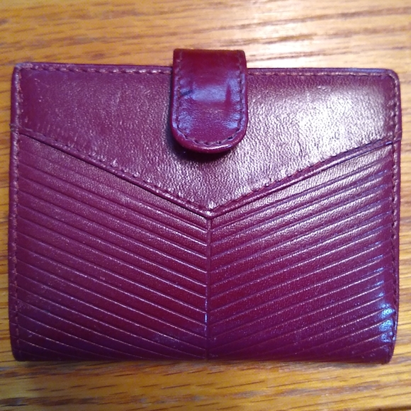 Vintage Leather Make-Up Clutch & Credit Card Folio - Picture 7 of 13